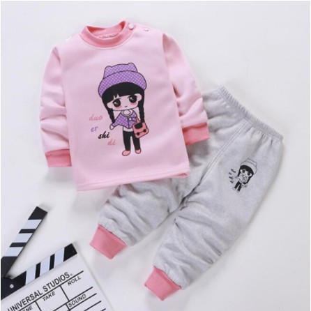 Plazababyku PASSWORD SHOPPING GIRL Setelan Sweater 1 - 7 Tahun Baju Anak BerKualitas