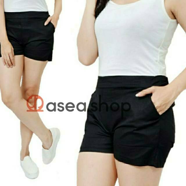 Celana Pendek katun Stretch / Celana Santai Tidur | Hot Pants Cotton