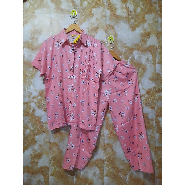 RY. 16 [BISA COD] TSC SET RAYON JUMBO CP JUMBO RAYON AGNES BY TESSA MOTIF BUNGA KECIL