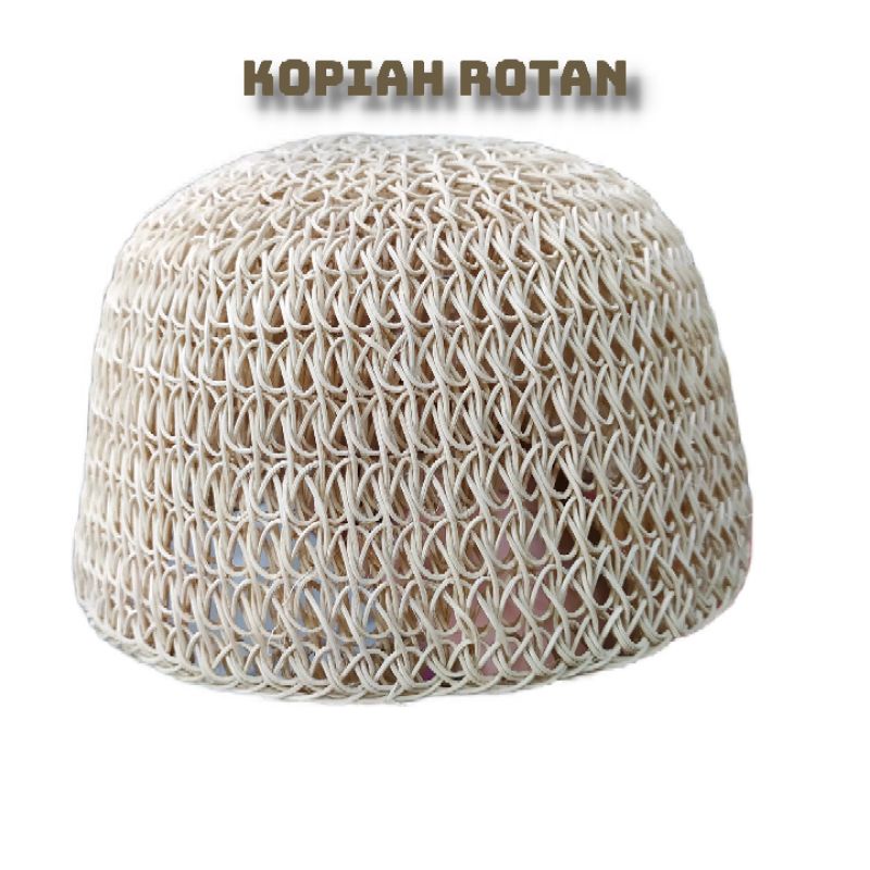 KOPIAH ROTAN BULAT ASLI HANDMADE
