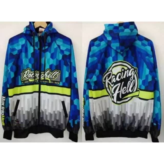 Jaket RACING HELL Custom Nama & Logo/Design suka suka kamu
