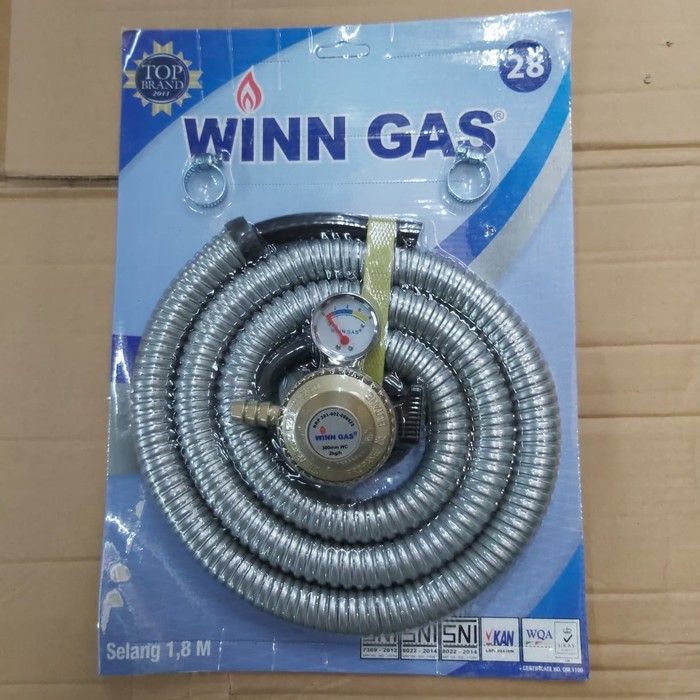 Winn Gas 28 Selang Flexible Winn 1.8 Meter + Regulator Meter