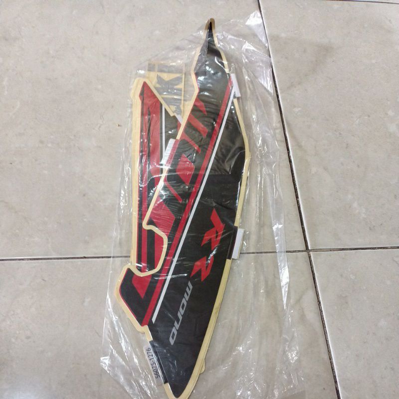 striping stiker les body Kawasaki ninja rr mono body merah bahan original