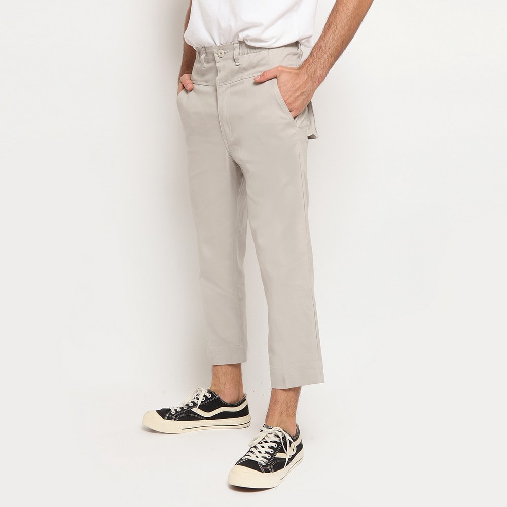 FREE ONGKIR | Celana Muslim Panjang Pria Chinos Sirwal / Celana Cingkrang Pria - SW02 Cream