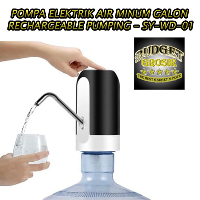 Pompa Elektrik Air Minum Galon Rechargeable Smart Wireless Pumping - SY-WD-01--Alloet