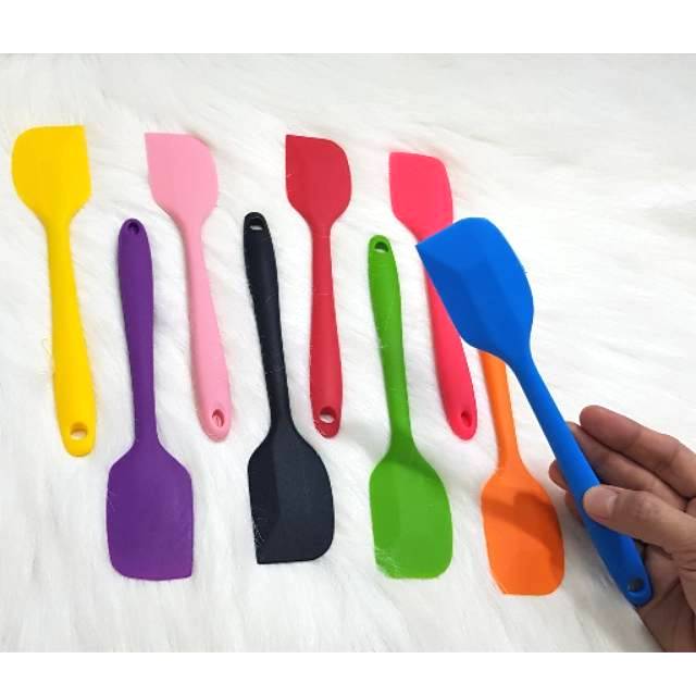 spatula silikon 20 cm sutil silicon sodet tahan panas food grade tanpa sambungan plain