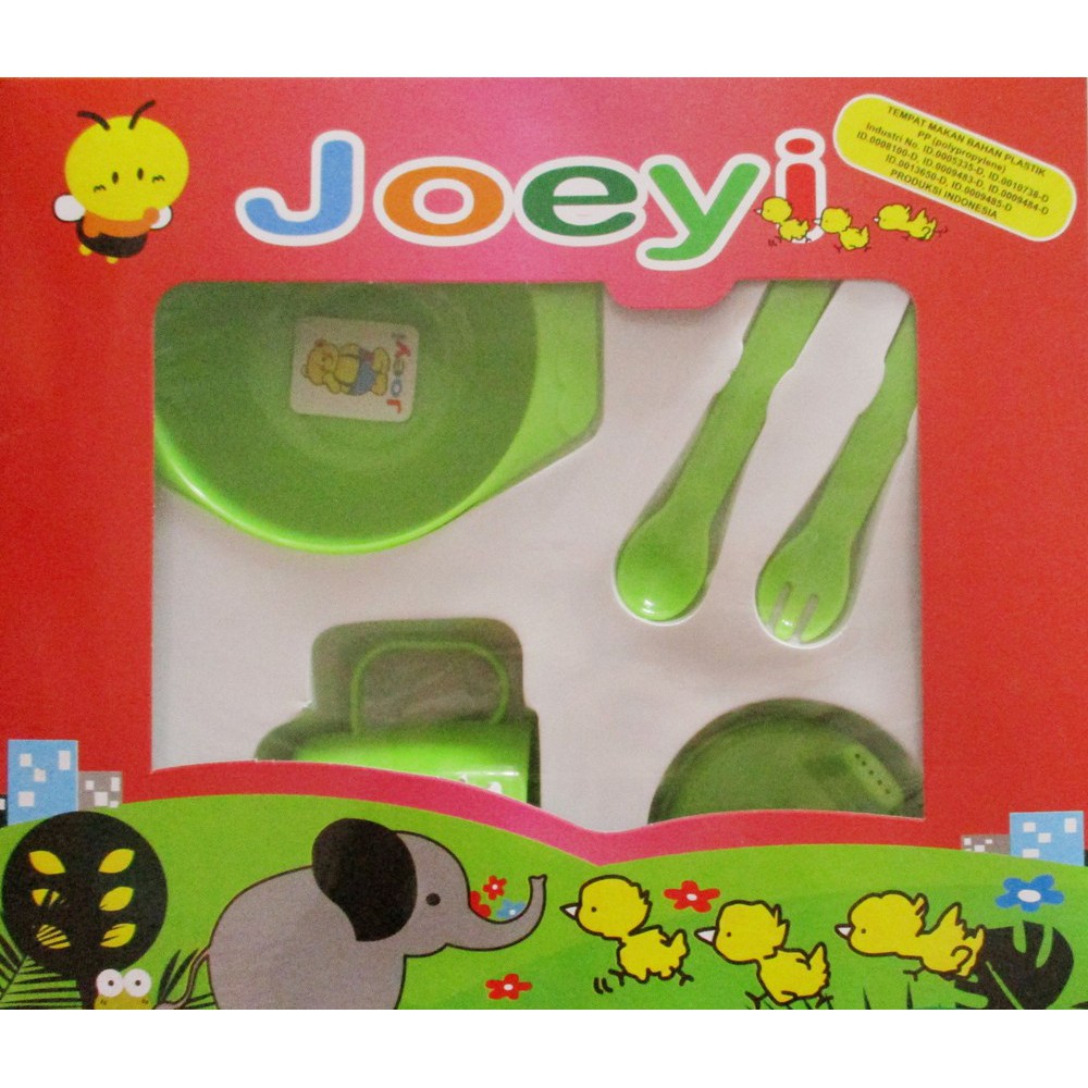 1 Set Tempat Makan Bayi Joeyi Kecil Tampilan Produk Trendy