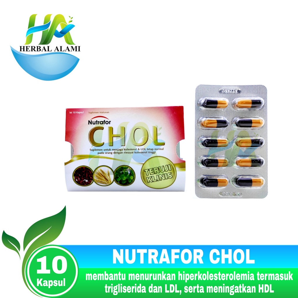NUTRAFOR CHOL STRIP isi 10 Kapsul  - Obat Kolesterol