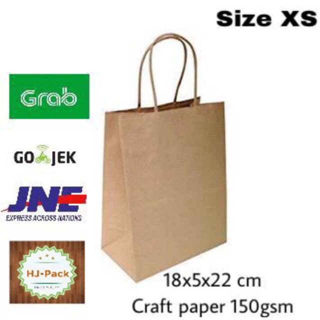 

Paperbag Pembelian kelipatan 20/50pcs Paperbag XS 18x5x22 Tas Kertas Goodie Bag Shopping Bag Tas Souvenir Hampers Bag