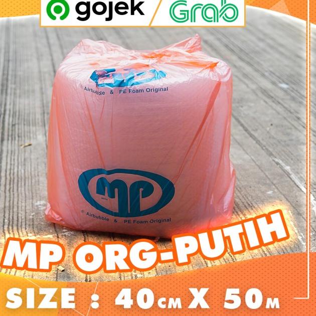 

BUBBLE WRAP ROLL 40CM X 50 METER HITAM PUTIH BUBLE WRAP MULIAPACK - MP ORG 40 Putih