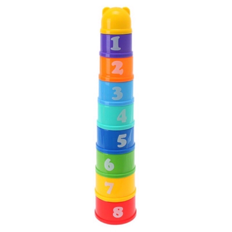 Mainan Susun Gelas / Stacking Cups / Mainan edukasi Susun Gelas (FREE BUBBLEWRAP)