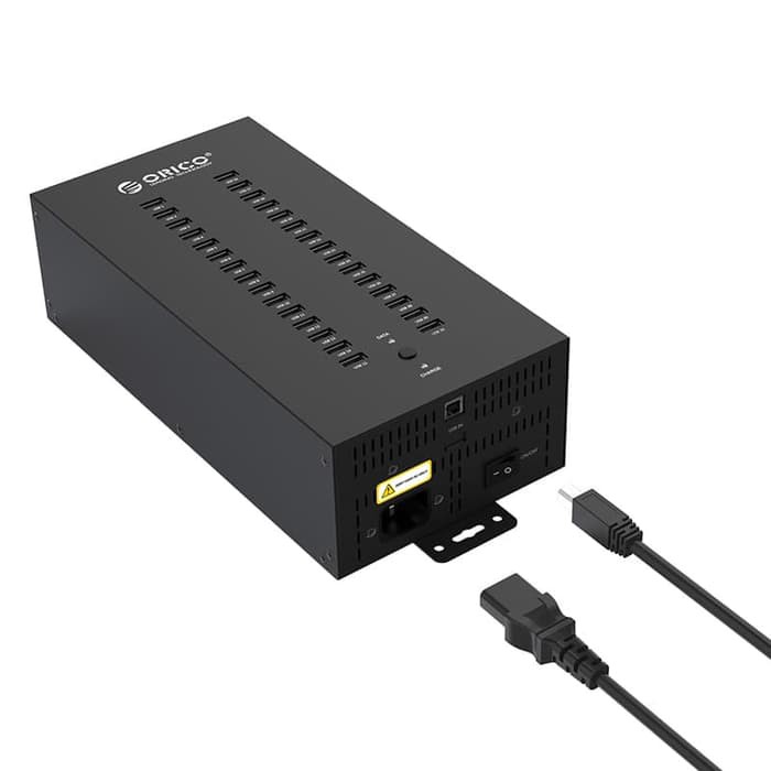 Usb hub orico 30 Port 2.0 industri adapter Data sync-charge 300w IH30P - Terminal usb2.0 30 slot