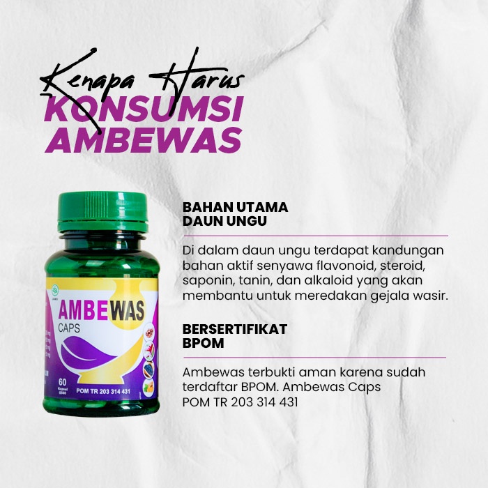 Ambewas Paket Bundling 2 Botol Capsule