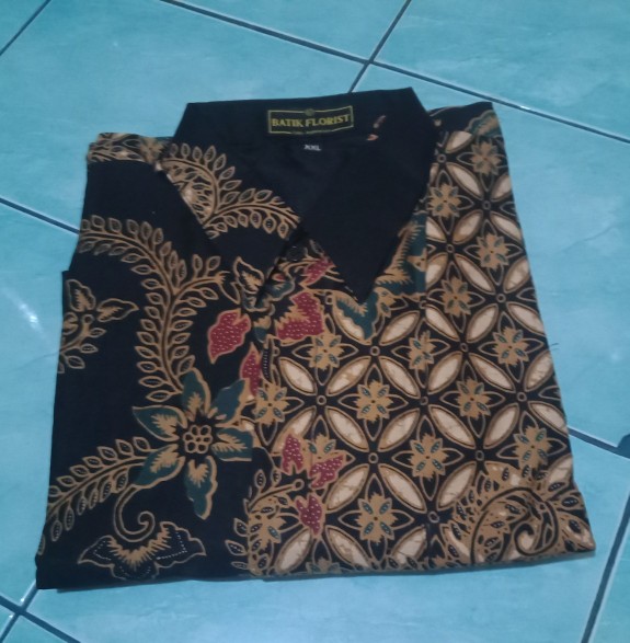 Tri Tungga Cabut Sogan Kemeja Batik Pria Katun Cabut Primisima Full Furing