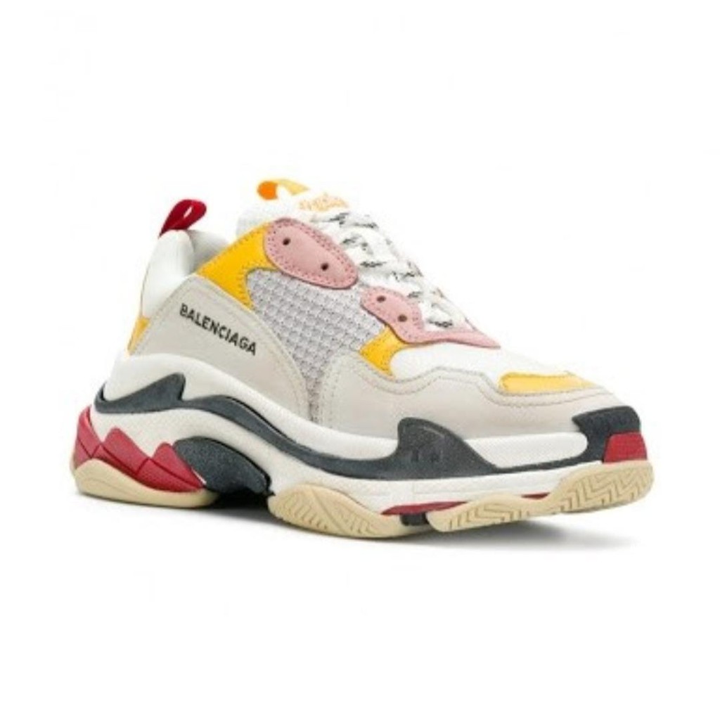 LAST STOCK Balenciaga Triple S Cream Yellow Pink