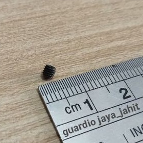 Baut Jarum Mesin Obras Min - Bulat ( kasar Big ) Untuk Obeng Jarum 1,6mm