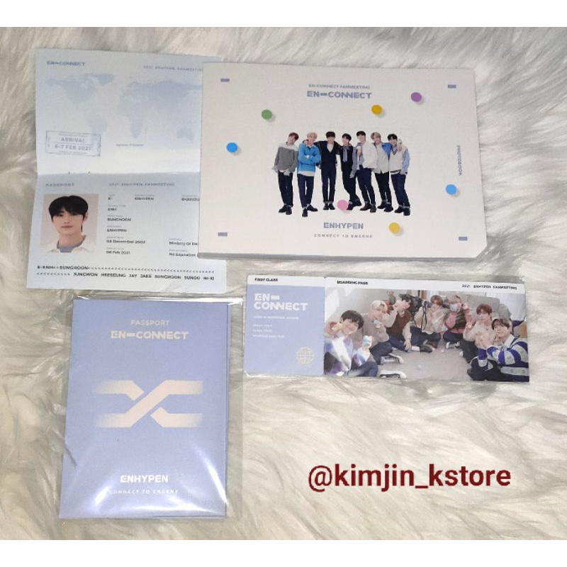 READY STOCK SHARING ENHYPEN FANMEETING DVD EN - CONNECT PASSPORT SUNGHOON