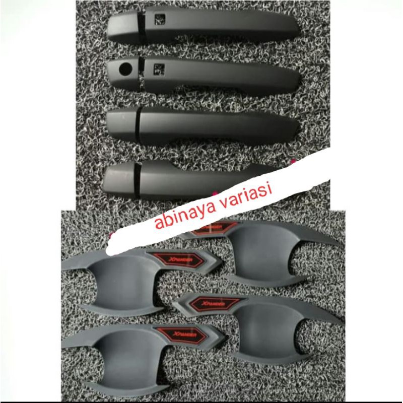 Paket Cover Handle Dan Outer Handle Mobil Xpander Cross Hitam Premium