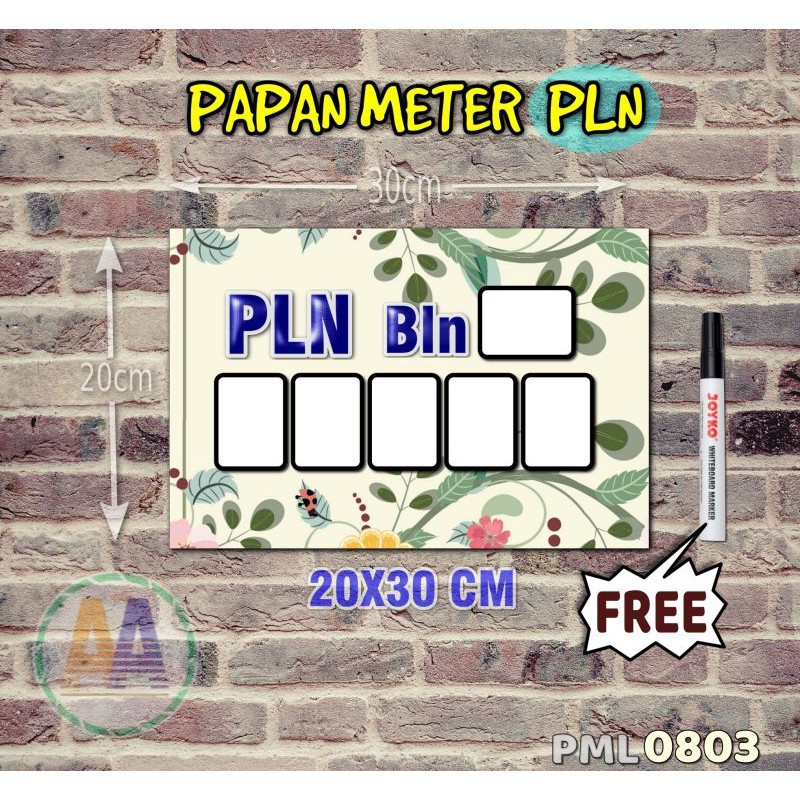 

Papan Meter Listrik PLN PAM motif Unik - Flower 03 - Toko2A