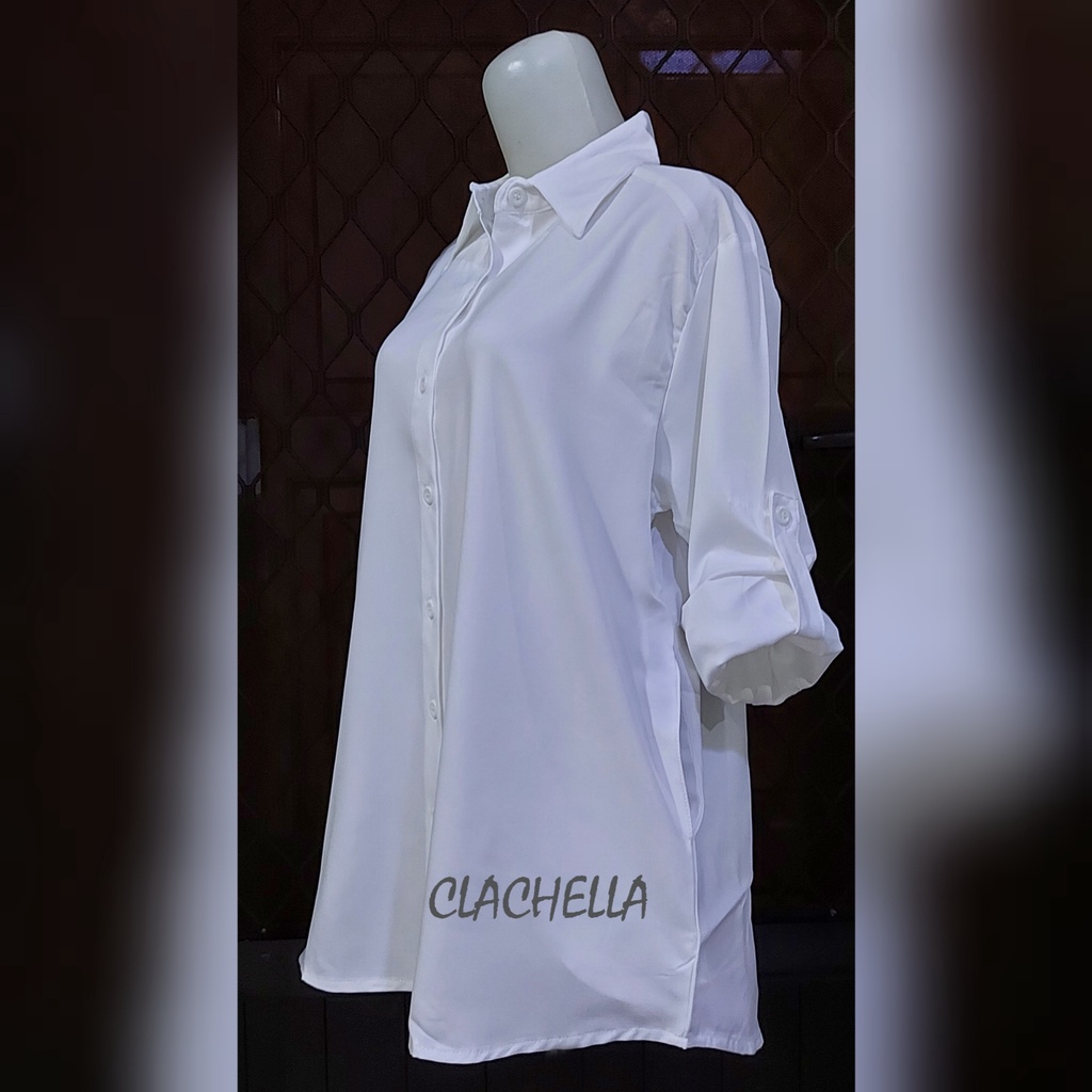 Clachella Kemeja Polos, Baju Atasan Wanita B1B8553