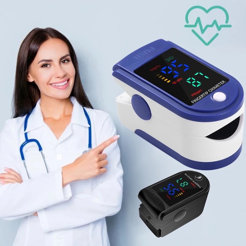 Oxymeter Oximeter Fingertip Pulse Alat Pengukur Oksigen Darah Akurat