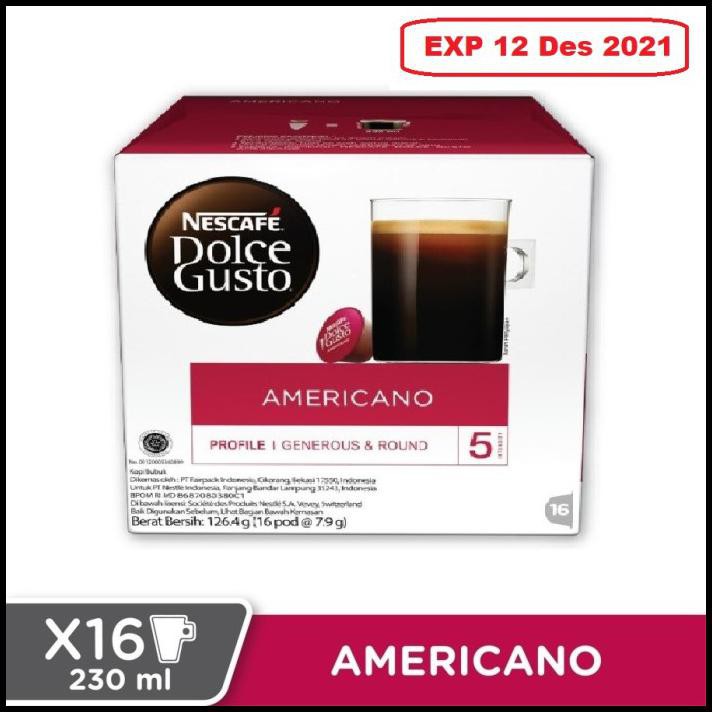 

Nescafe Americano Dolce Gusto Kopi Kapsul - Americano Import (BEST BEFORE 11 Sep 2022)