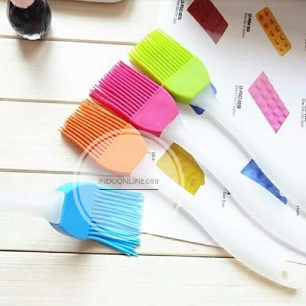 SPATULA KUAS SILIKON KECIL KUAS SILICON TAHAN PANAS / KUAS MENTEGA / KUAS BBQ / FOOD BRUSH / KUAS SILICON FOOD GRADE