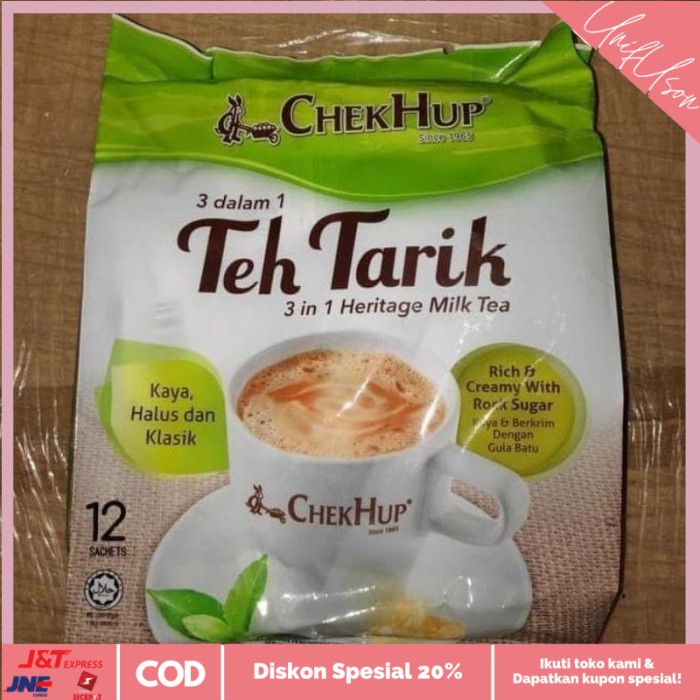 

⭐COD⭐ Checkhup 3 in 1 (Teh Tarik) 12sachet