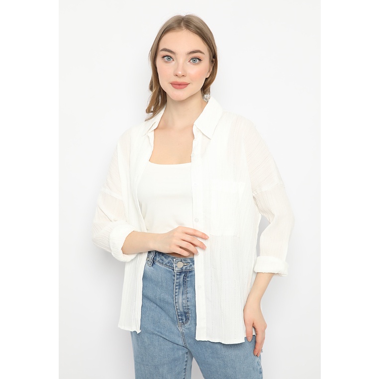 Mannequin Crepe Textured Shirt