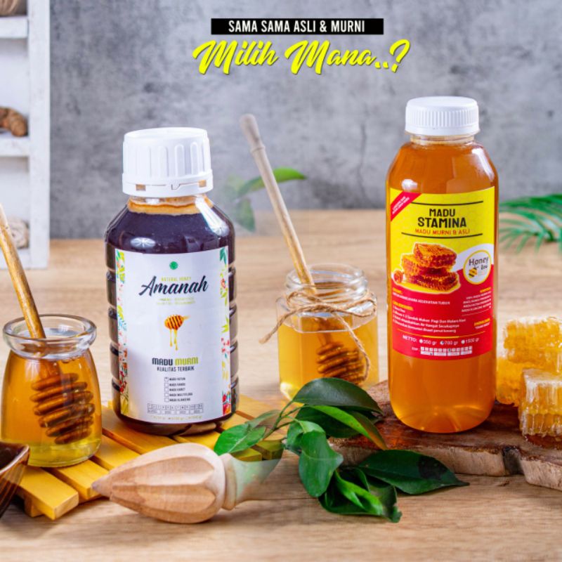 

MADU STAMINA 350gr/250ML MADU MURNI 100% ASLI