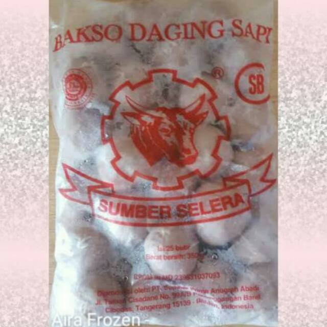 Sumber selera (kebon jeruk) bakso sapi SB isi 25 pcs