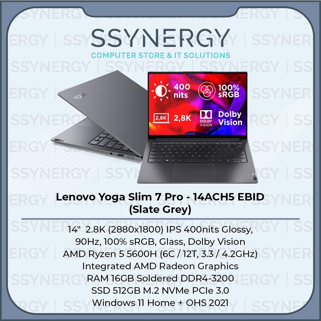 LENOVO YOGA SLIM 7 PRO-14ACH5 EAID/EBID 5-5600H/16G/512GB/ W11 2.8K
