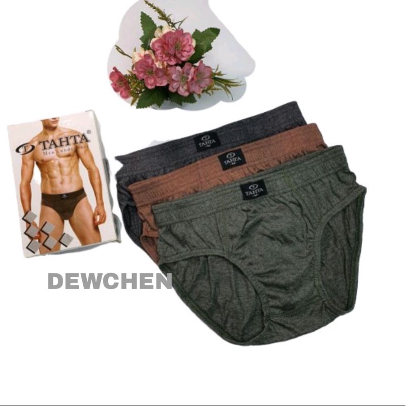 TAHTA (ISI 3PCS) CELANA DALAM PRIA ORIGINAL / cd pria tahta