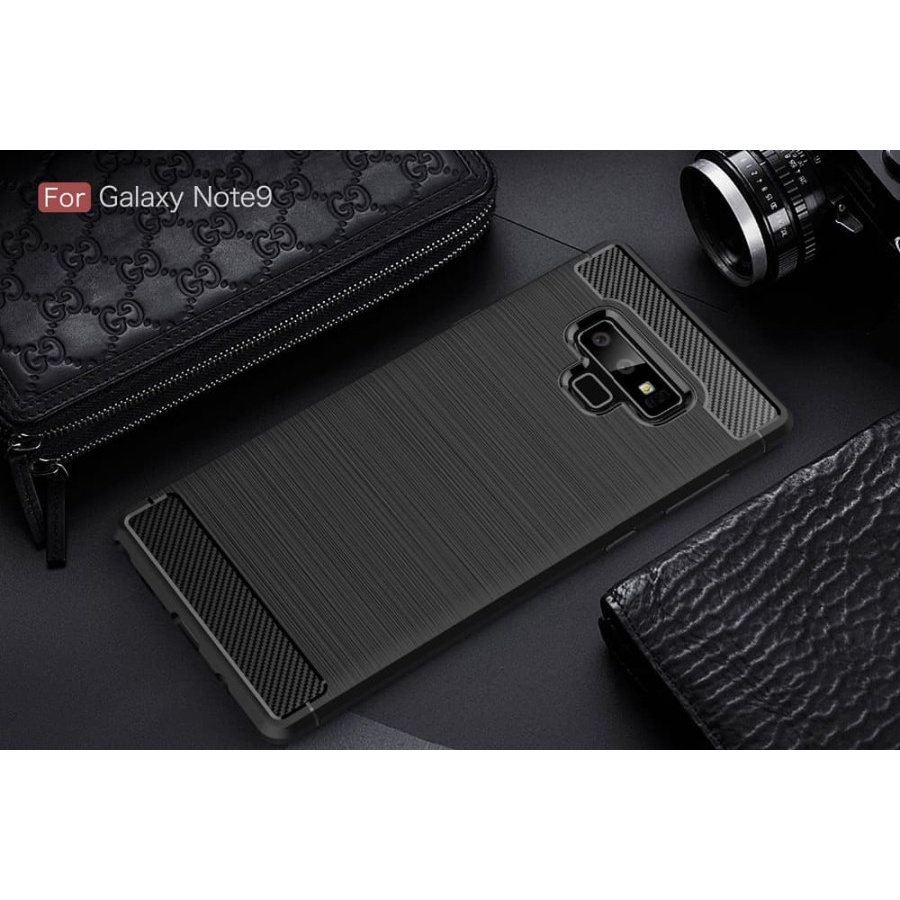 SAMSUNG NOTE 8/SAMSUNG NOTE 9 CASE SOFTCASE IPAKY CARBON SILIKON HITAM KARBON BLACK KARBON CASING COVER