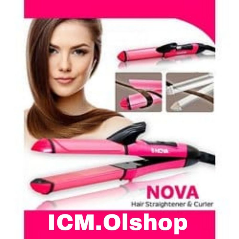 CATOK NOVA MINI 2IN1 NHC 2009 Curl &amp; Straight Hair Beauty Set catokan keriting lurus⭐ ICM ⭐