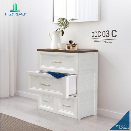 LEMARI CABINET CLASSIC 3 SUSUN PLASTIK OLYMPLAST
