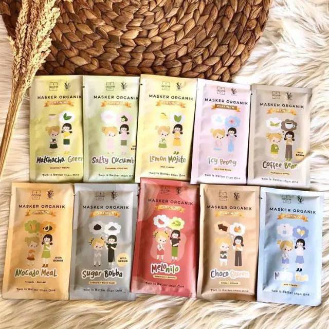 (BELI 3 FREE SPATULA) YOURA COLLAB ACONESKIN PLATINUM FACE MASK