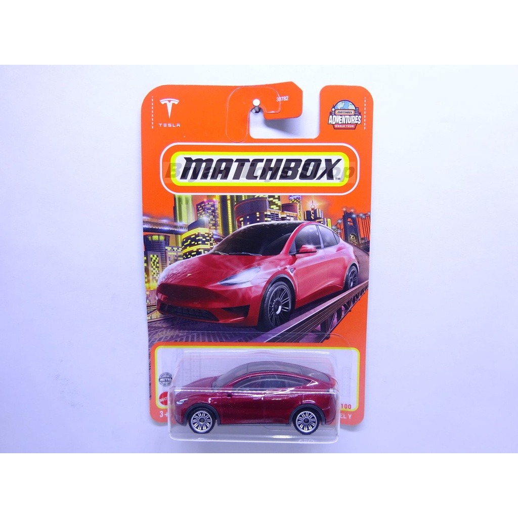 Matchbox Tesla Model Y Merah