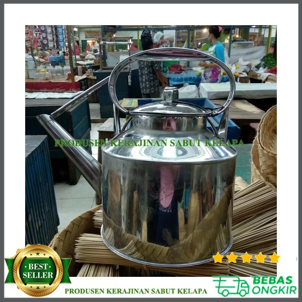 Cerek angkringan ceret angkringan Teko angkring stainless steel 5 liter Recommended Seller