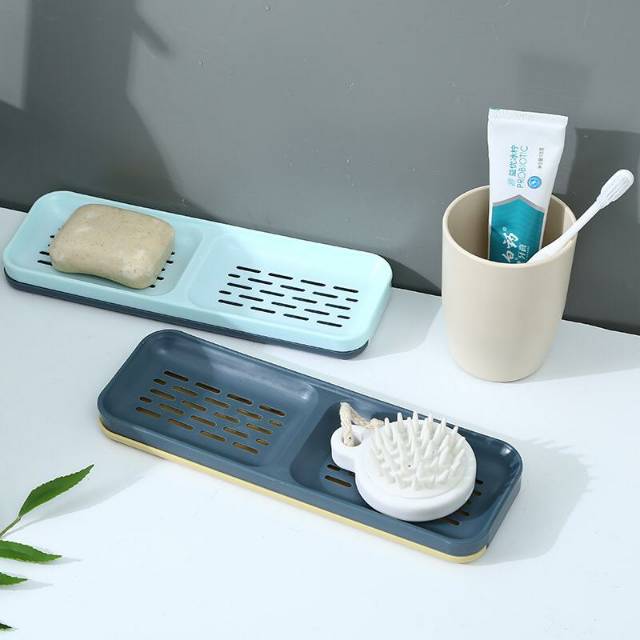 UNNISO - Double Wall Hanging Drain Soap Box / Tempat Sabun Batang