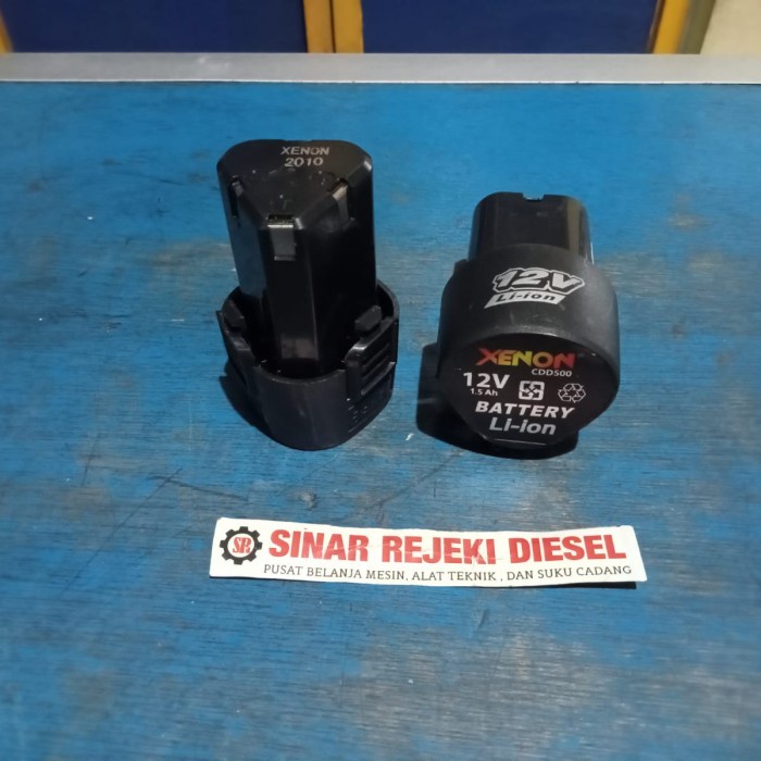 Baterai 12 Volt Battery 12 V Cordless Drill Bor Cas 1,5 Ah Xenon zg