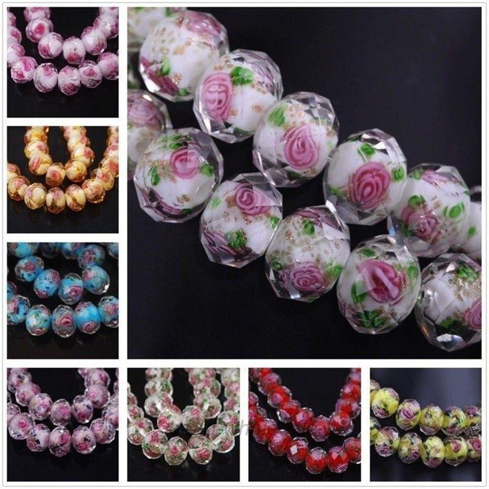 Needway Membuat Perhiasan Trendy 10Pcs Temuan Manik-Manik Kaca Kualitas Tinggi Untuk DIY
