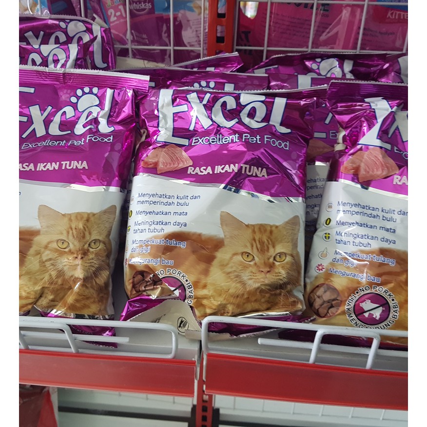 Makanan Kucing Kering Excel 500 gram