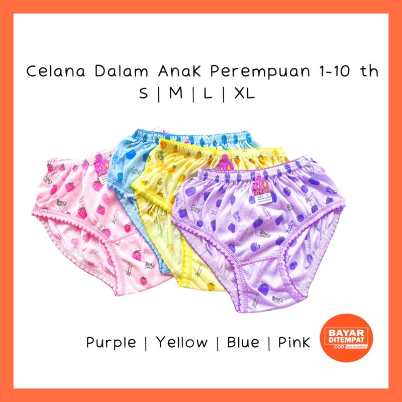 CD Celana Dalam Anak Perempuan Cewek Bayi ABG Remaja TK SD Celana Boxer Anak Cawet Kancut Anak Cewek