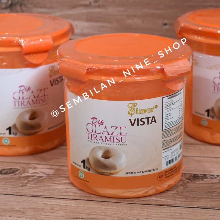 

ELMER TIRAMISU Dip GLAZE 1 KG C4 VISTA Saus Rasa Tiramisu Kilap