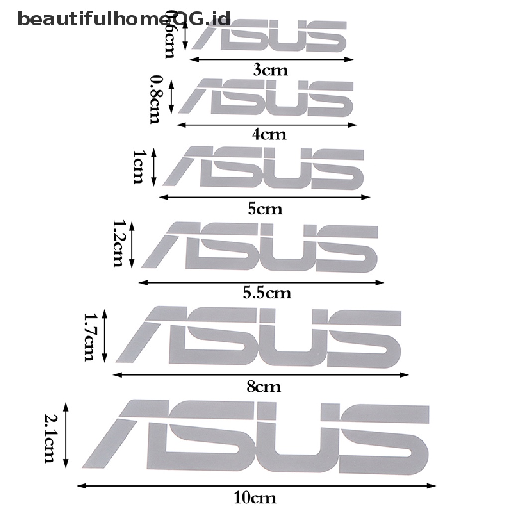 Stiker Logo Bahan Metal Untuk Dekorasi Laptop Asus