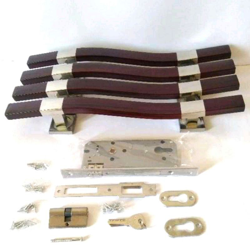 Satu set handle pegangan pintu kupu tarung/Tarikan pintu minimalis