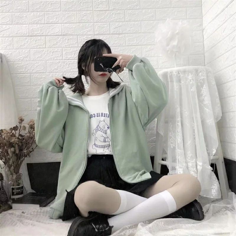 JACKET SWEATER LOLITA KOREAN STYLE SEIFUKU JAPAN BIG SIZE READY