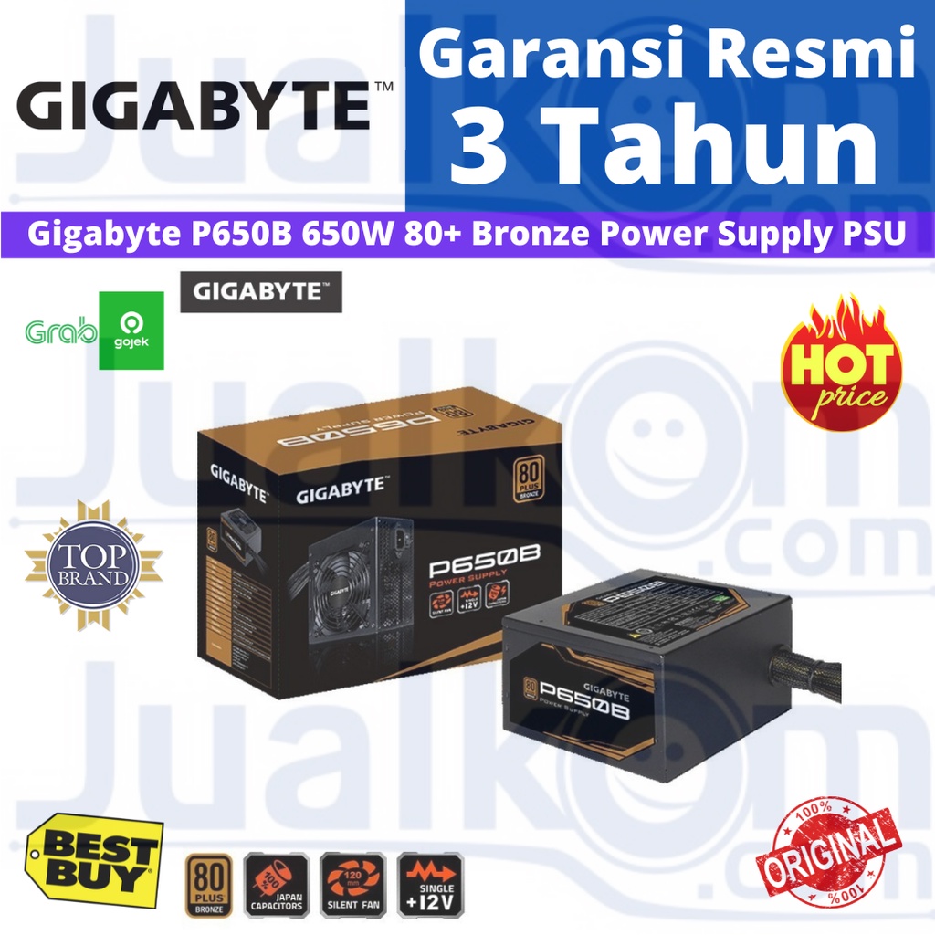 Gigabyte P650B 650W 80+ Bronze Power Supply PSU