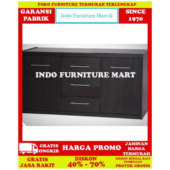 Buffet Credenza Bufet Lemari Pendek Minimalis Pro Design Mf 120